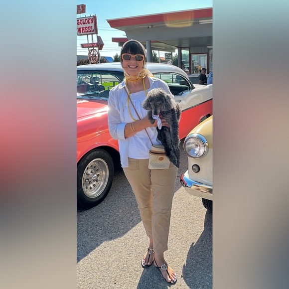 *Rare* Auth Gucci Vintage Binocular Style Logo Crossbody GG Monogram Canvas Bag - Picture 16 of 16